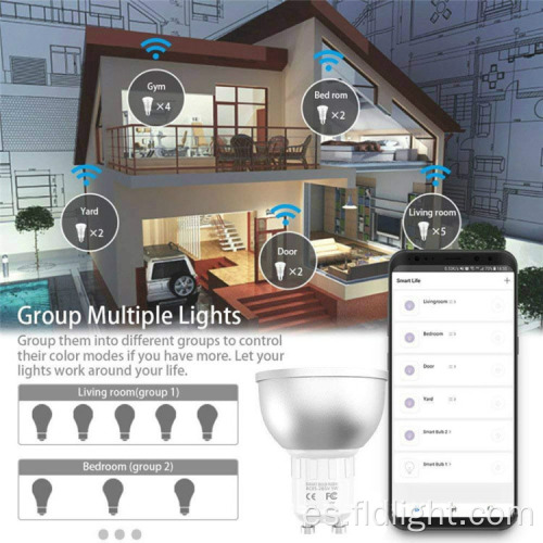 Tuya lámpara de bombilla de música que cambia de color led